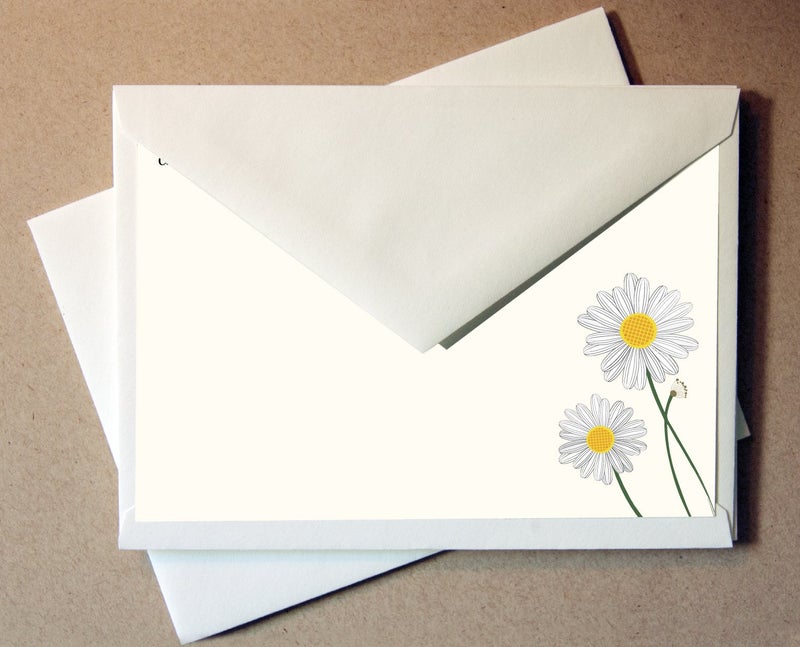 Little Notes by Comptime Daisies Note Cards (24 Non-foldover Cards and Envelopes) - Image 2
